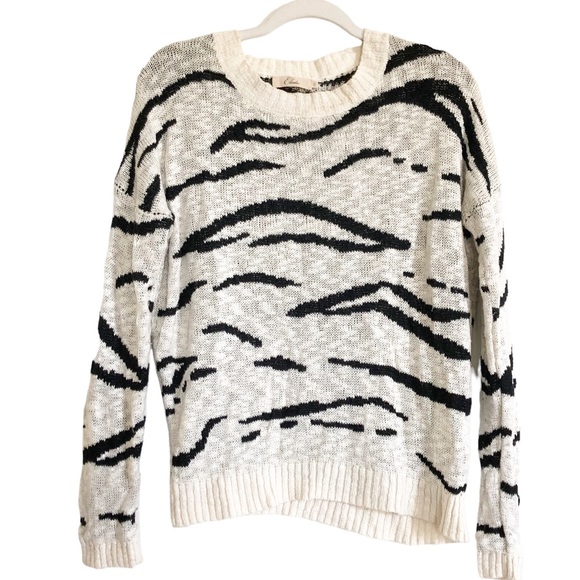 Elodie zebra print sweater size small - Picture 1 of 4